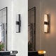 preview thumbnail 6 of 10, Dimmable LED Wall Sconce - Matte Black T-Shaped Frosted Acrylic - 5 x 18 Inch(WxH)