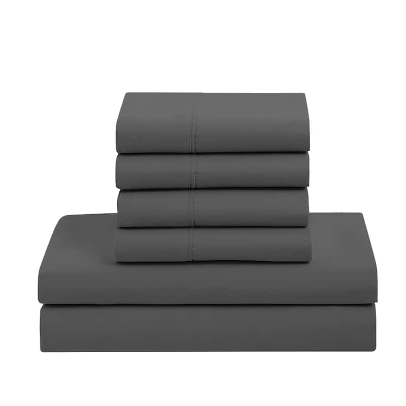 Sweet Home Collection Luxury Solid Bed-In-a-Bag with Sheet Set