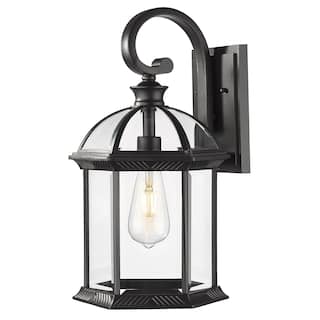 18 Inch Outdoor Wall Lantern, Birdcage Shape