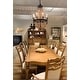 preview thumbnail 5 of 6, 8 - Light Retro Empire Conical Wood Bead Chandelier