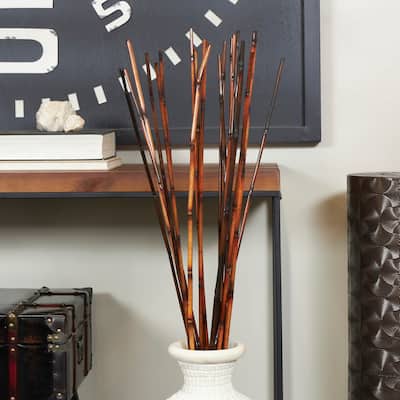 Brown Bamboo Wood Tall Stick Sticks Home Decor Natural Foliage