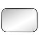 preview thumbnail 5 of 8, Allan Andrews Curved Rectangular Stainless Steel Framed Vanity Mirror - 24"W x 36"H