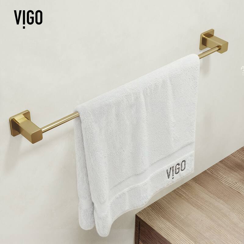 VIGO Meridian 3-Piece Bathroom Hardware Accessory Set with 24 in. Towel Bar, Toilet Paper Holder, Hand Towel Holder