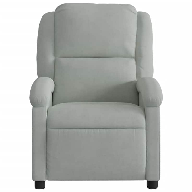 vidaXL Massage Recliner Chair Wingback Reclining Armchair for Elderly Velvet