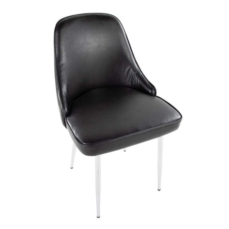Silver Orchid Naldi Faux Leather Dining Chair - Set of 2