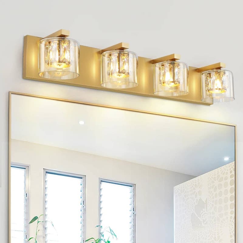 Kolt Gold Traditional 4-Light Bathroom Vanity Light