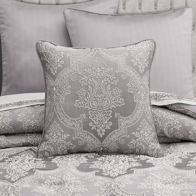 J. Queen New York Mary 20" Square Decorative Throw Pillow - Accent - Polyester - Lavender