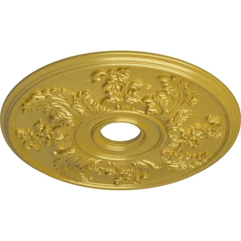23 5/8"OD x 4 5/8"ID x 1 7/8"P Acanthus Twist Ceiling Medallion