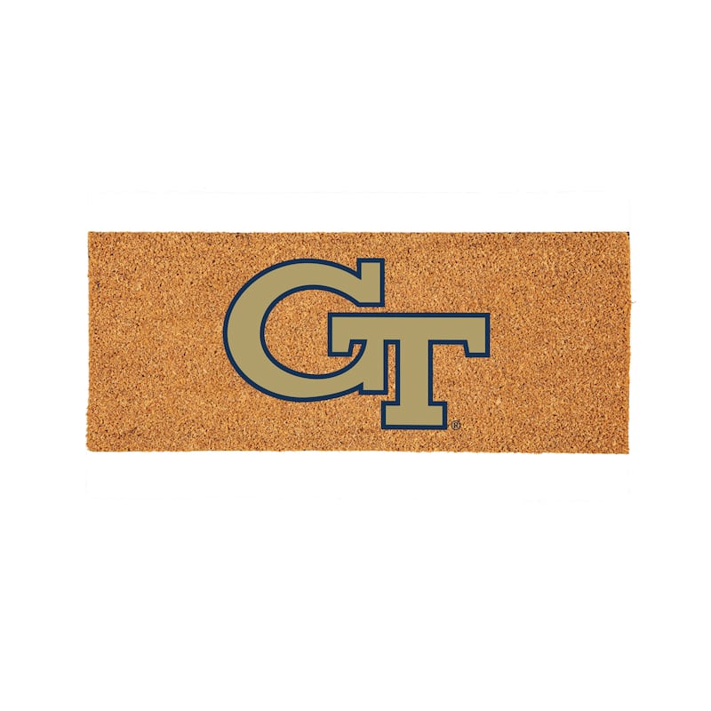 Georgia Tech Full Color Indoor/Outdoor Coir Mat