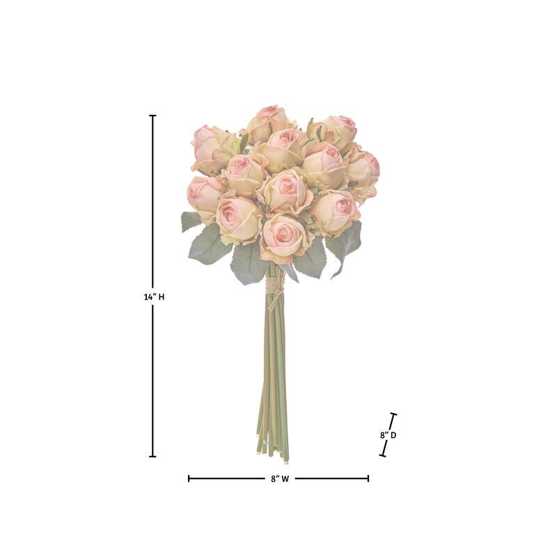 10" Freeze-Dry Rose Bunch of 12