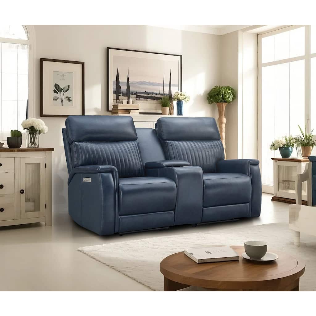 73'' Leather Zero Gravity Power Reclining Loveseat with Power Headrest and Power Lumbar,USB&USB-C Port