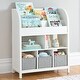 preview thumbnail 1 of 2, Martha Stewart Kids Jr. Book and Bin Browser with Bins White