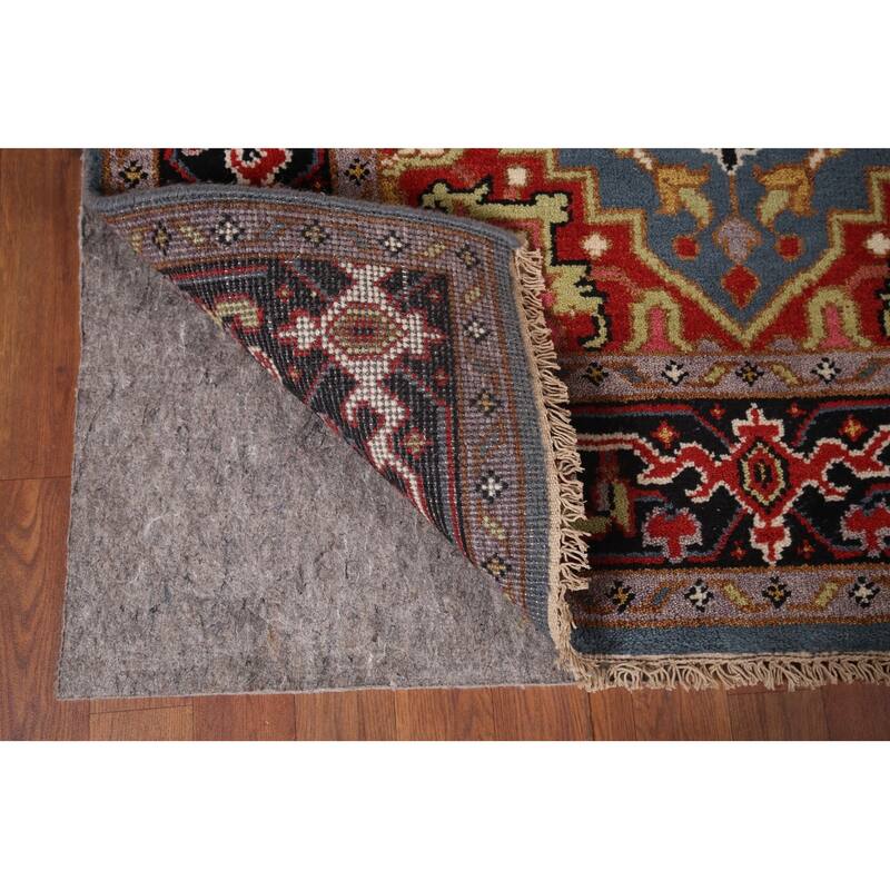 Heriz Serapi Indian Area Rug Handmade Wool Carpet - 3'11"x 5'9"