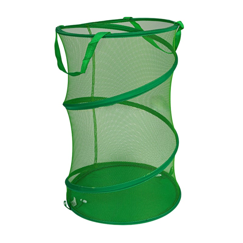 Household Essentials Pop-Up Mesh Laundry Hamper - 16.1"L x 16.1"W x 25.0"H