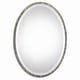 preview thumbnail 1 of 0, Uttermost Annadel Oval Contemporary Farmhouse Wall Mirror Plated Polished Nickel