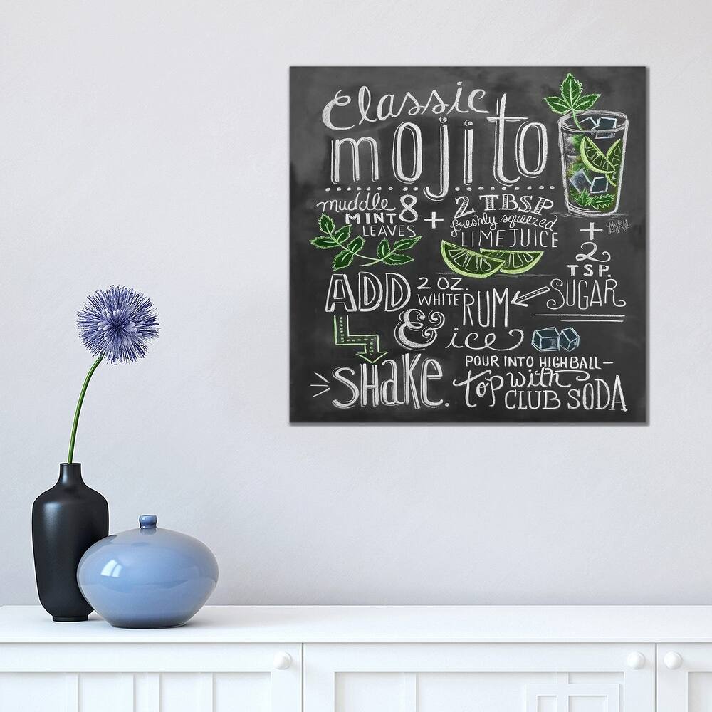 iCanvas "Classic Mojito Recipe" by Lily & Val Canvas Print