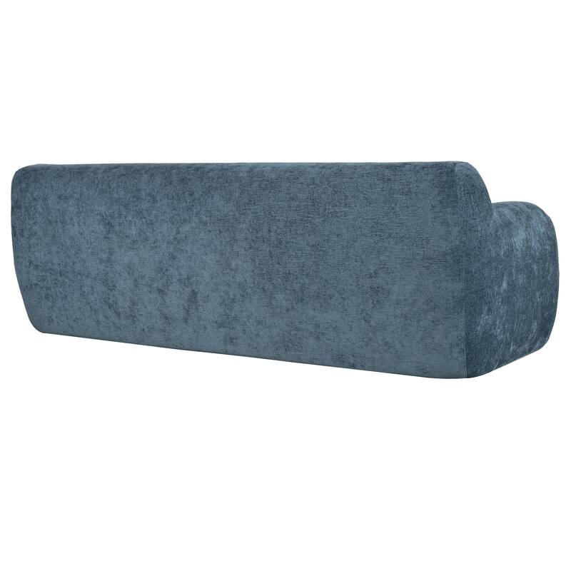 81.5" Ergonomic 3-Seater Curved Sofa, Modular for Living Room, Bedroom, or Apartment