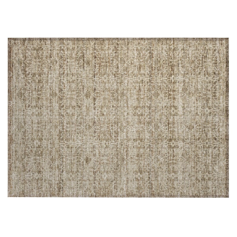 Machine Washable Indoor/Outdoor Traditional Harmony Chantille Rug