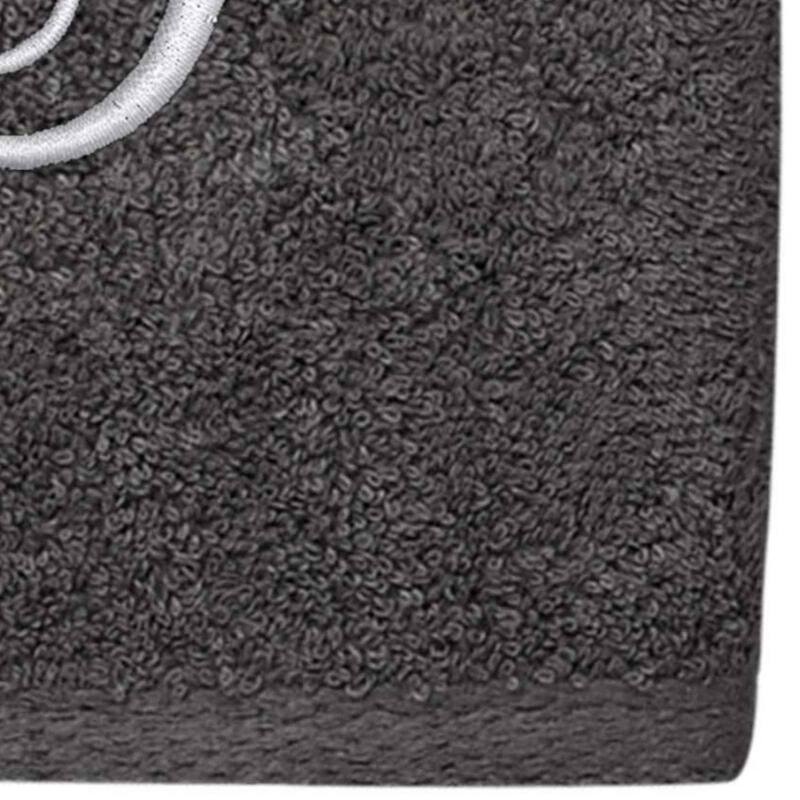 Avanti Linens Granite/Silver Script Monogram Hand Towel Letter T - Hand Towel