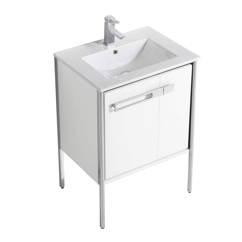 Fine Fixtures Oakville Bathroom Vanity with White Ceramic Sink