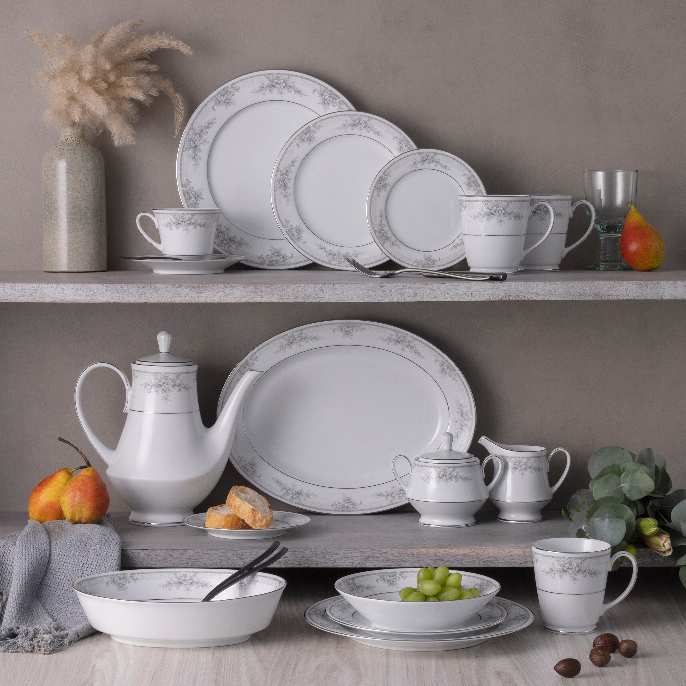 4枚セット　専用出品　フェイラー　ナンタスケット　ヨウカイ　ニコニナテンシン Sweet Leilani 40-Piece Dinnerware Set, Service for 8 - Overstock