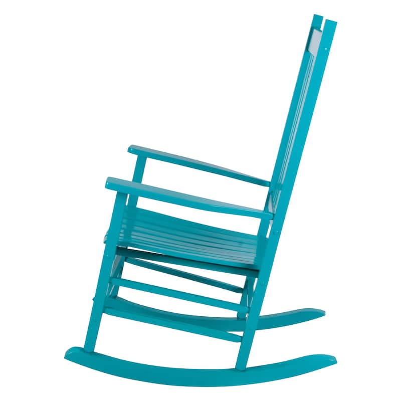 Heritage Solid Wood Outdoor Patio Rocking Chair Rocker (Set of 2)