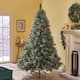7-foot Cashmere Pine and Mixed Needles Artificial Christmas Tree with Snowy Branches and Pinecones by Christopher Kight Home - Multi-Colored