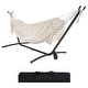 preview thumbnail 2 of 86, Double Cotton Hammock with Space Saving Steel Stand