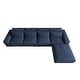preview thumbnail 5 of 13, Modern Modular Down Sectional Sofa,Light Grey/Dark Blue