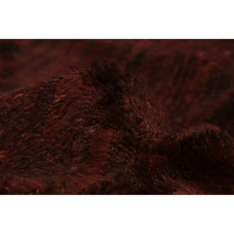 ECARPETGALLERY Hand-knotted Finest Peshawar Ziegler Burgundy Wool Rug - 9'10 x 9'8