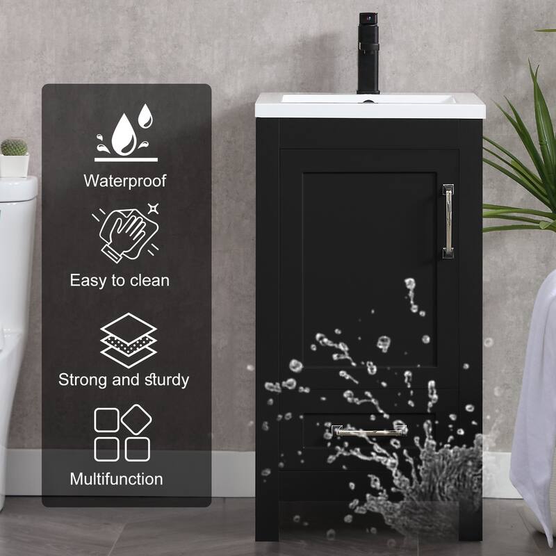 Bathroom Vanity Set W/Drop in Sink Faucet Cabinet Combo