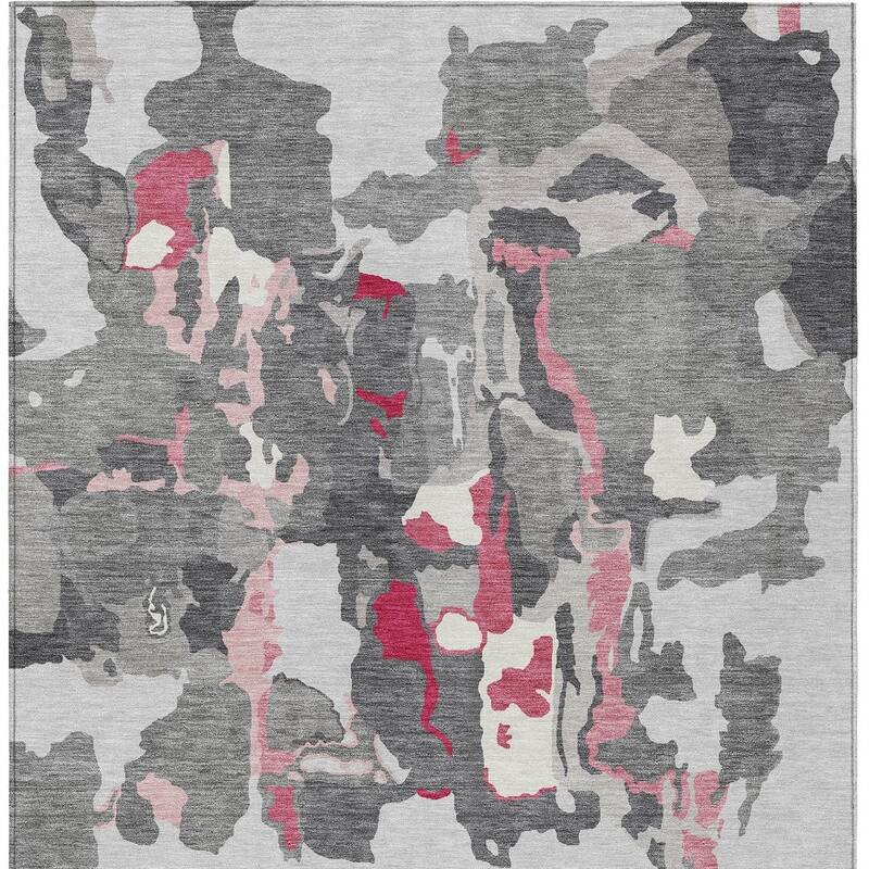 HomeRoots Abstract Transitional Rectangle Outdoor Rug