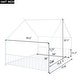 preview thumbnail 11 of 9, 2 Size White Metal House Bed with Metal Frame Playhouse Design for Kids