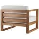 preview thumbnail 7 of 9, Upland Outdoor Patio Teak Wood 4-Piece Furniture Set