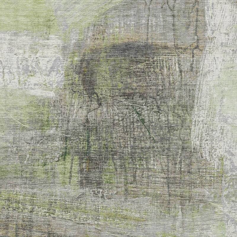 HomeRoots Abstract Transitional Rectangle Outdoor Rug