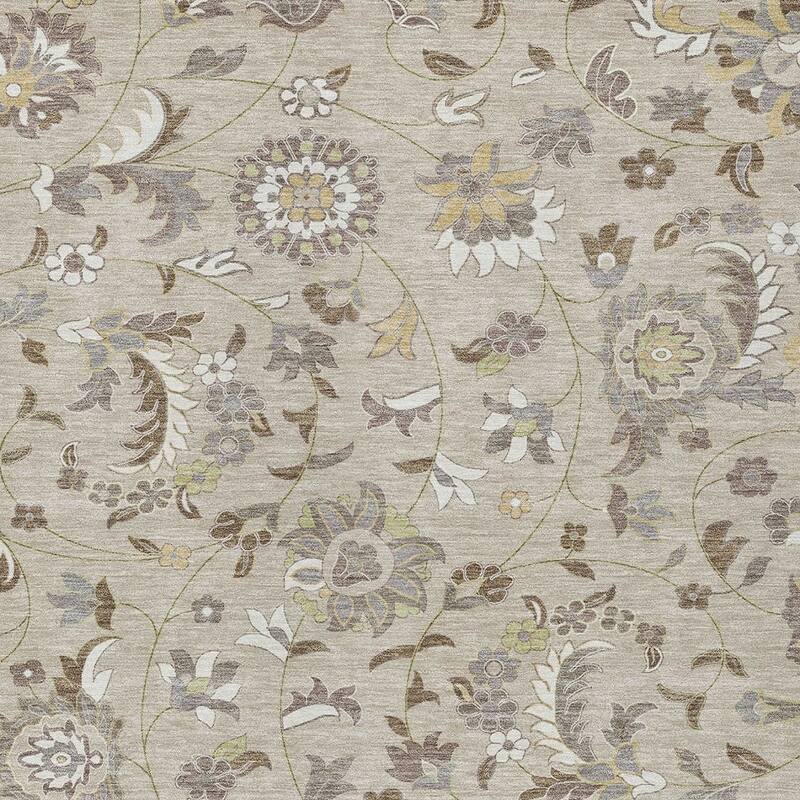 HomeRoots Floral Transitional Rectangle Outdoor Rug