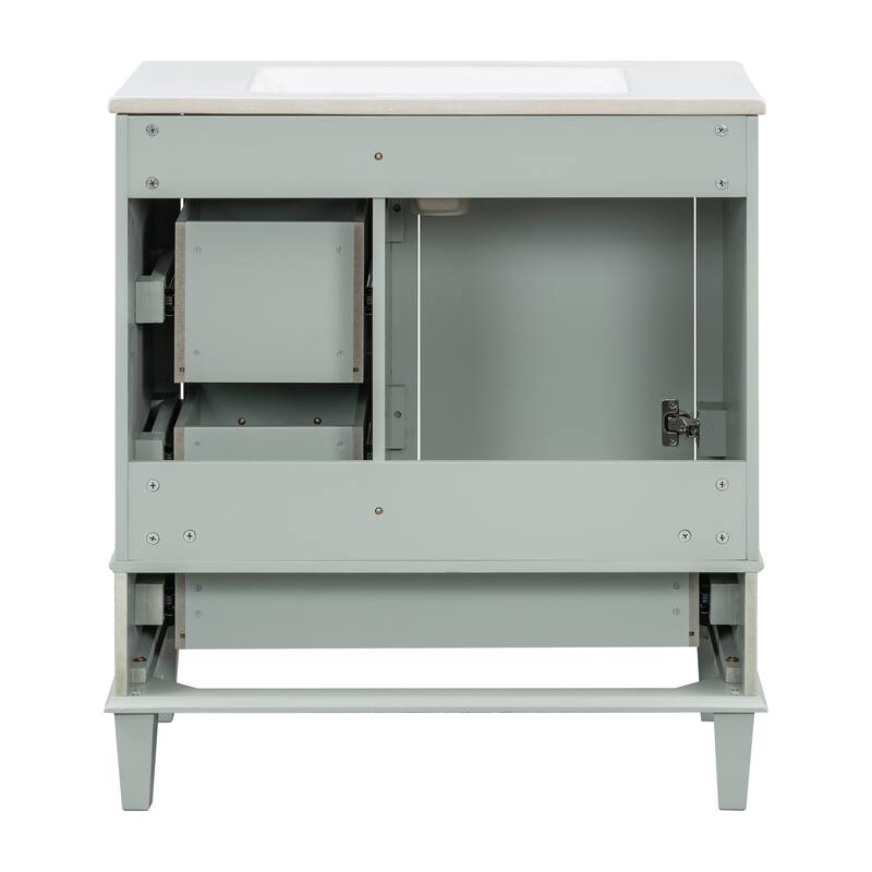30" Modern Bathroom Cabinet with Sink Combo Set