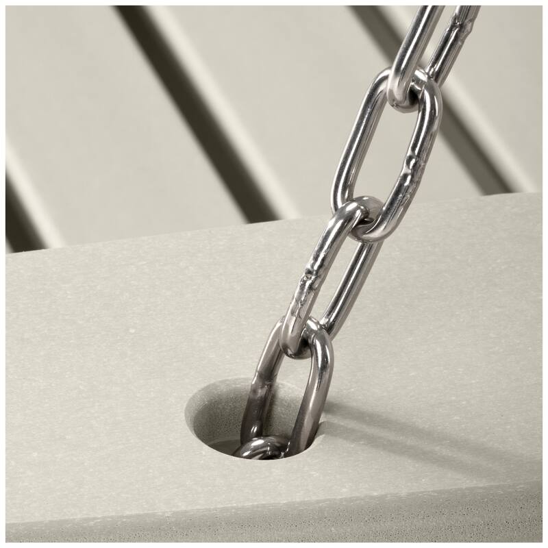 Nashville Poly 54 Inch Porch Swing with Folding Cup Holder