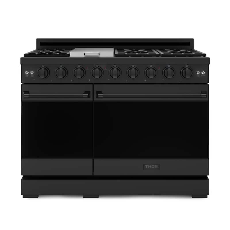 Thor Kitchen RSG48E Gordon Ramsay 6.8 Cu. Ft. Free Standing Gas Range - Matte Black