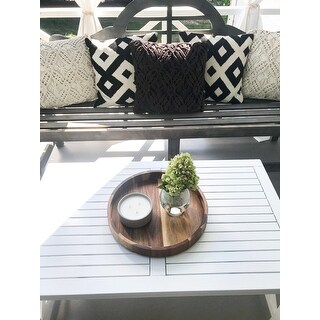 Ivan Outdoor Rectangle Wood Coffee Table by Christopher Knight Home