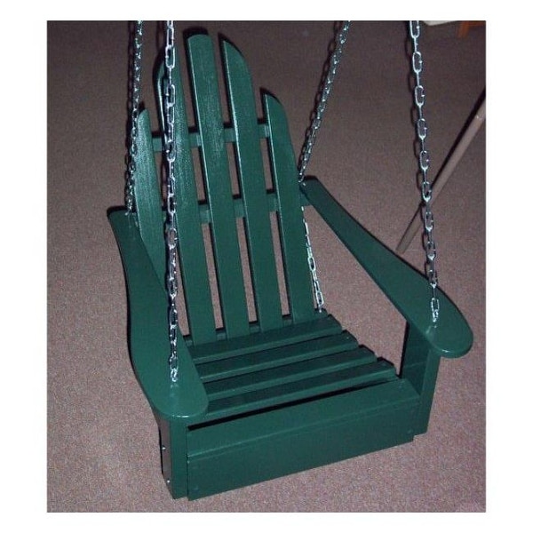 Prairie Leisure Deisign Adirondack Chair Swing Hunter Green Free Prairie Leisure Deisign Adirondack Chair Swing Hunter Green