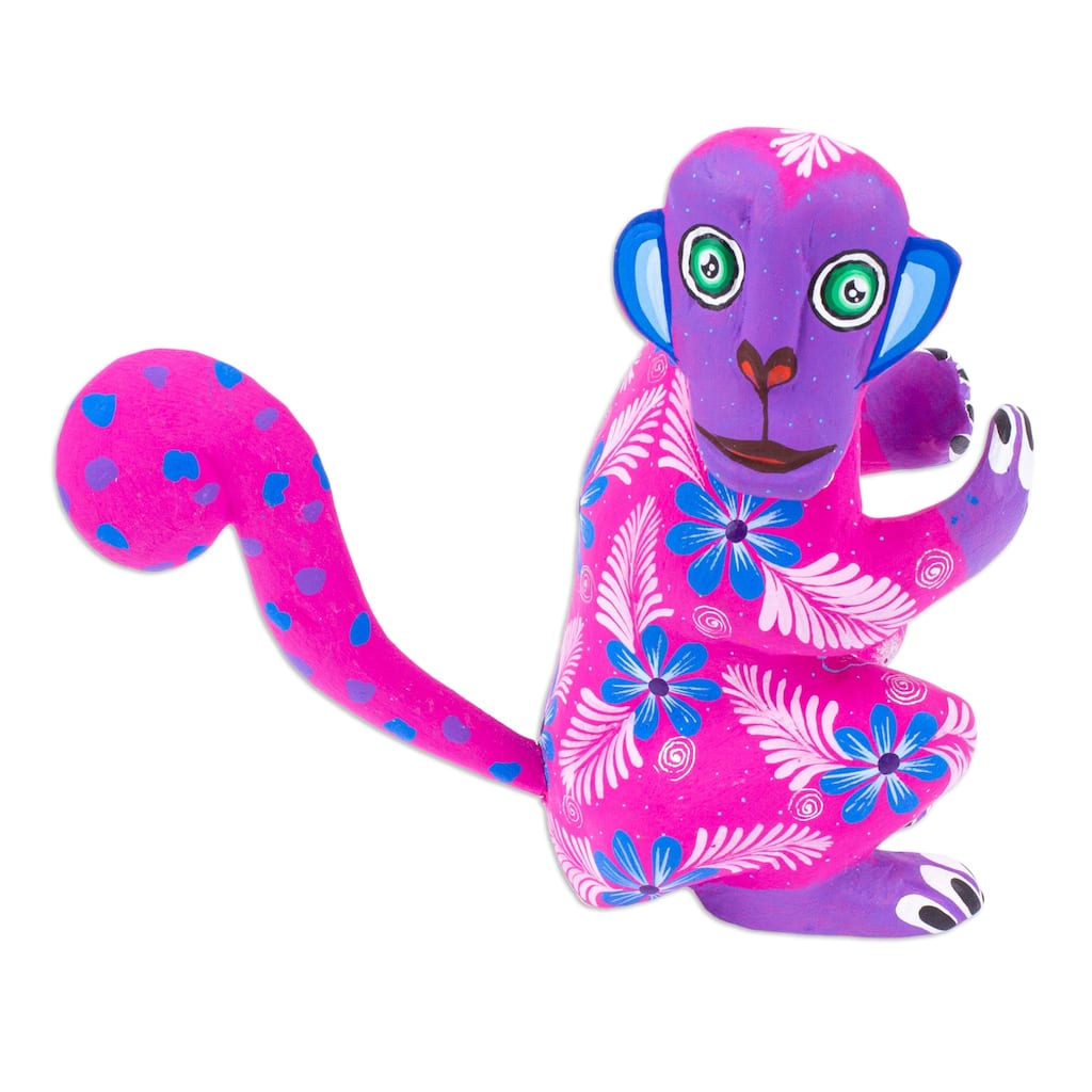 Novica Handmade Playful Soul In Azalea Wood Alebrije Figurine