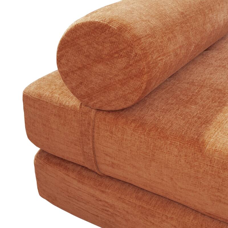 Art Leon Tufted Convertible Queen Size Chaise Lounge