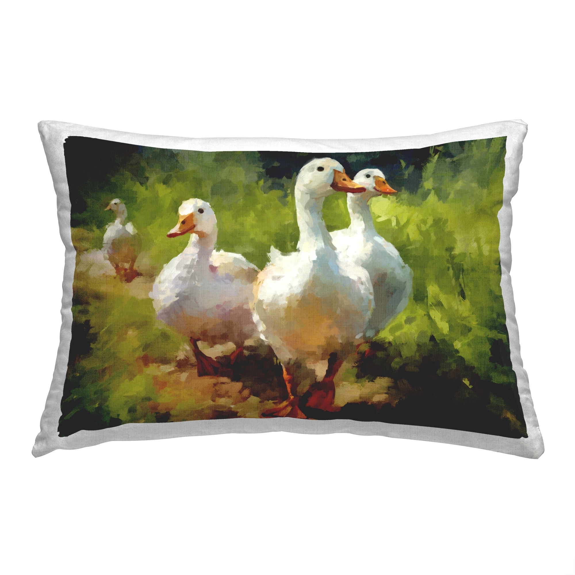 Stupell Ducks in Woodland Nature Decorative Printed Throw Pillow Design by Ziwei Li