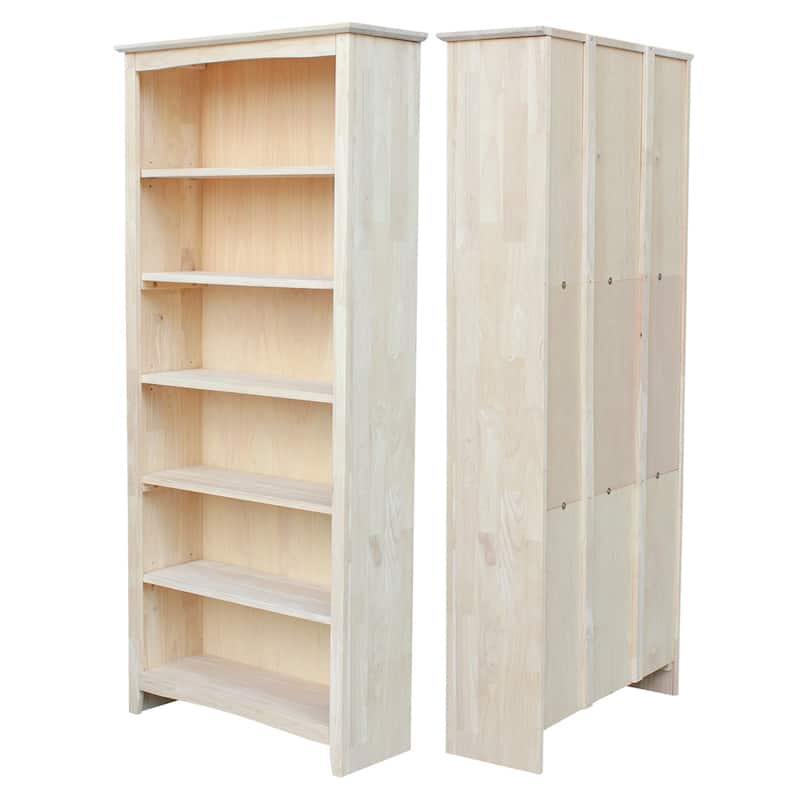 International Concepts Solid Wood Shaker Bookcase