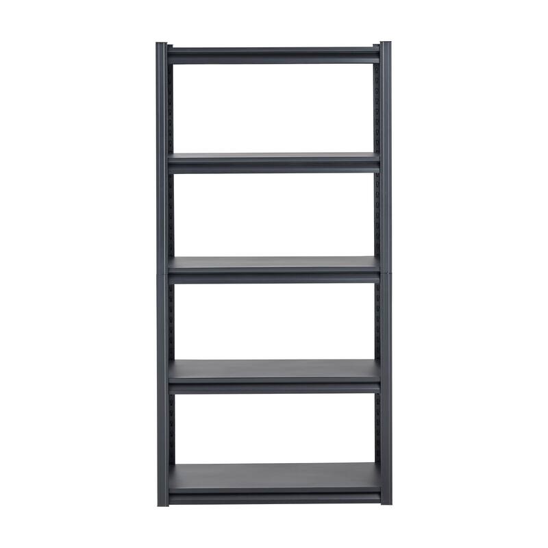 Black Steel Adjustable Garage Shelves, 3000 lbs Heavy-Duty Rack
