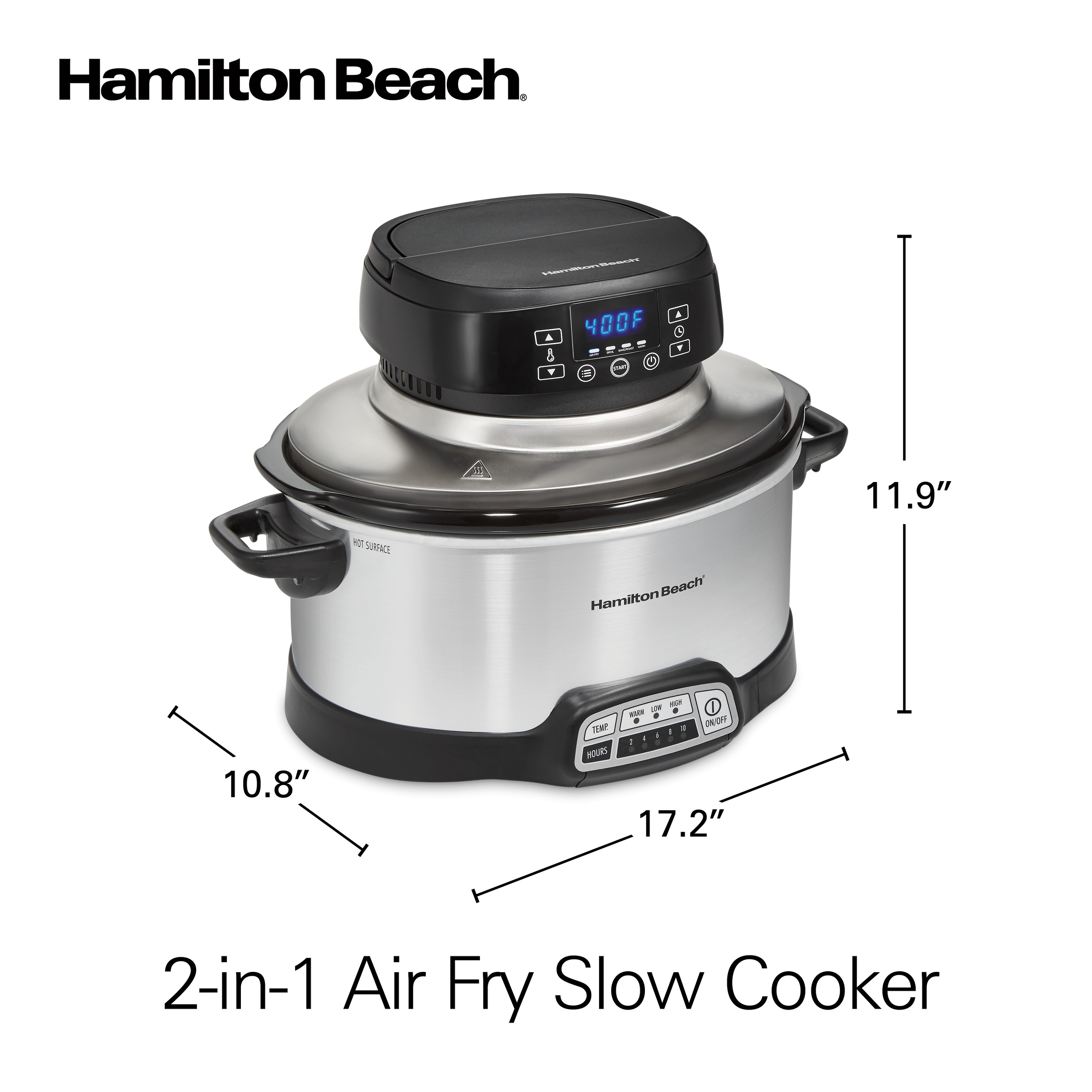 Hamilton Beach - 10 Quart Slow Cooker - Black
