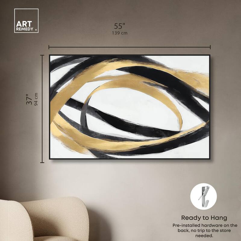 Loops of Luxury II Canvas by Art Remedy