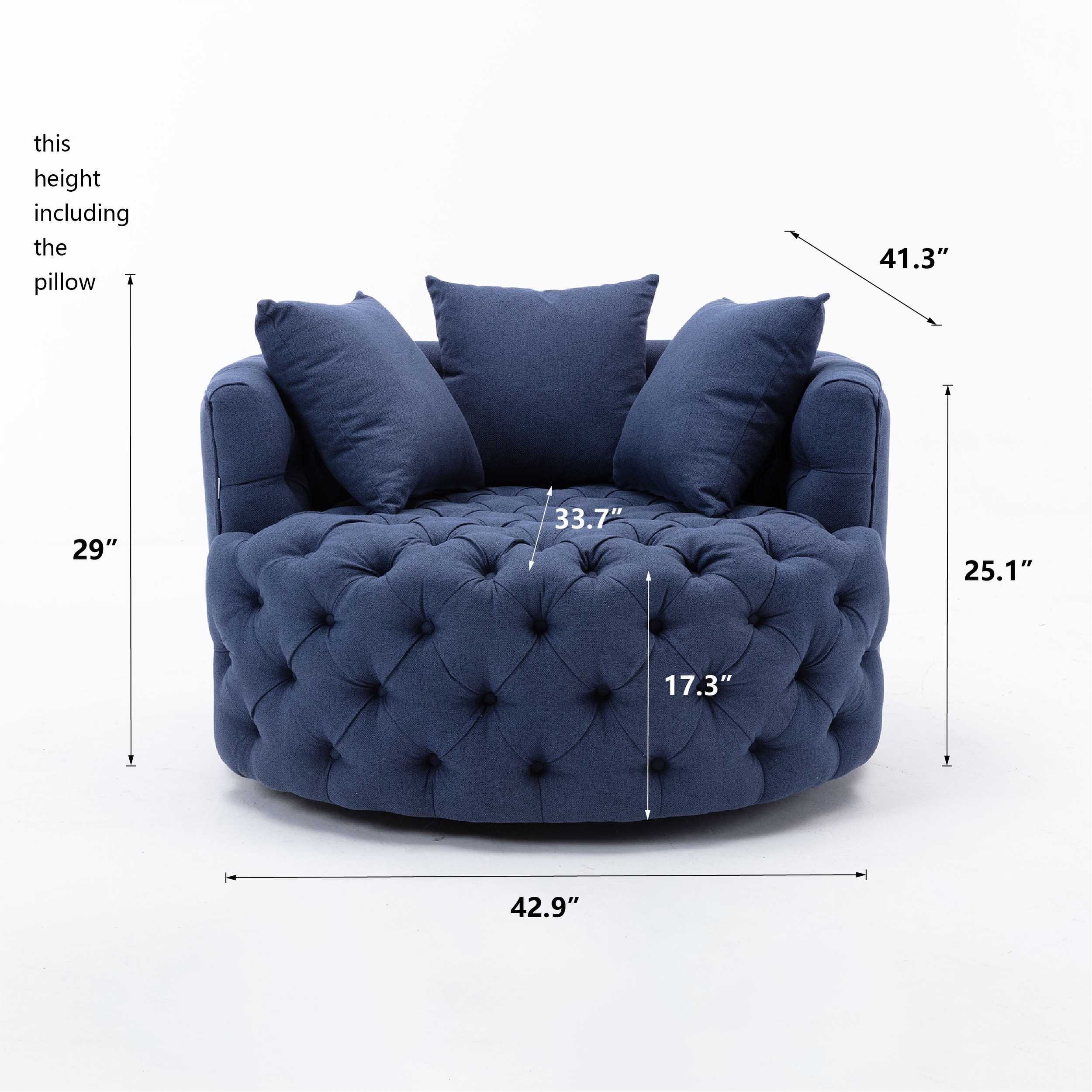 Damis swivel barrel chair clearance