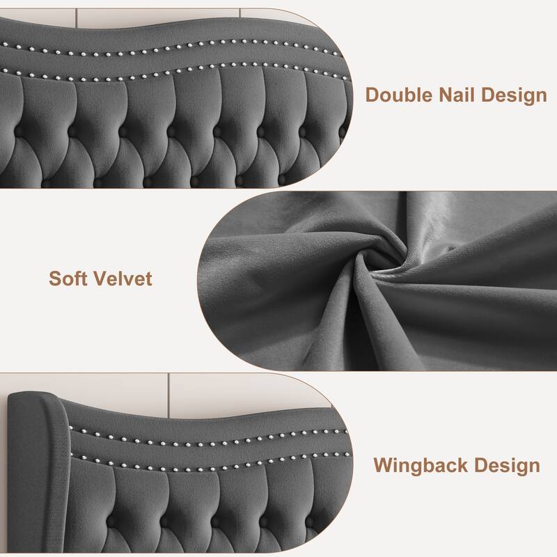 Modern Platform Bed,Full,Queen,King